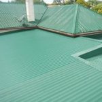 new colorbond (green) roof installation in Sydney