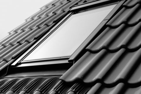 skylight on tiled roof